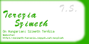 terezia szimeth business card