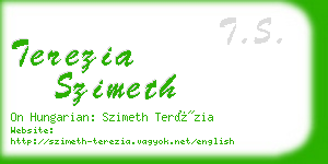 terezia szimeth business card